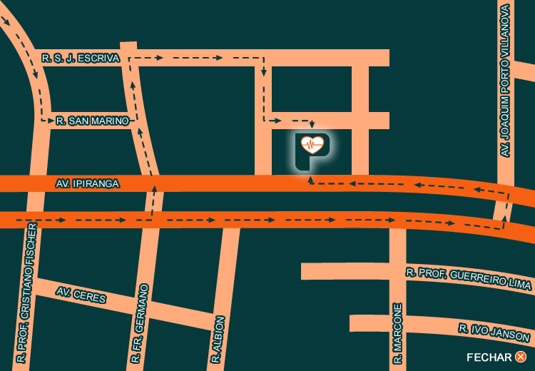 Localização Petracco Cardiologia